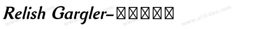 Relish Gargler字体转换